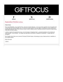 Gift Focus magazine - October 2024 newsletter